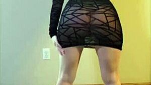 Scarlettraven strips naked and bends over for intense doggystyle fucking