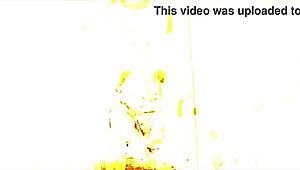 The sexy babe performs a fiery striptease with ripped clothes.