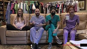 that was doctor who - nova maverick in nurse roleplay, licking pussy backstage.