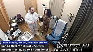 Yesenia Yousos spreads in latex gloves for pov hospital scene