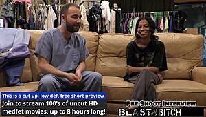 Yesenia Yousos spreads in latex gloves for pov hospital scene