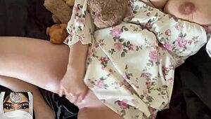 Arabian Snowwhite Young Teen Step Sister Moans Orgasms Fucking Pink Pussy with Lollypop After School