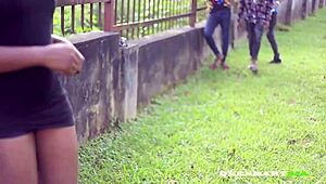 young yoga girl gets fucked outdoors by stranger