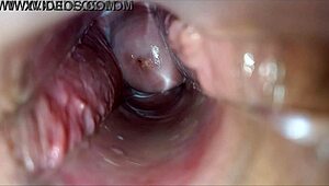 pulsating orgasm builds inside horny vagina