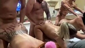 Group of women relaxing on the sofa.