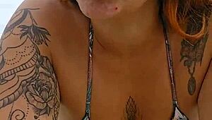 Young african woman flashes panties on beach to seduce married men