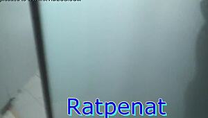 blonde teen feels intense emotions in shower during blowjob and licking