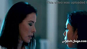 milf and mother-in-law share wet lesbian fun in bed