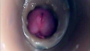 internal camera captures pussy fucking leading to big pulsating cumshot