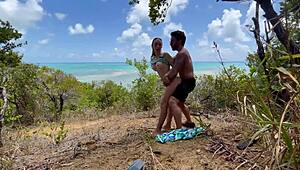 I got caught doing anal by the beach and giving blowjobs in public – amateur fun!