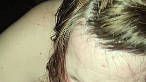 milf rides foot while sucking huge cock