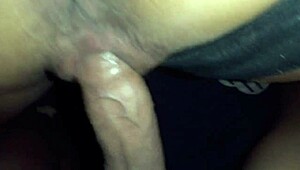 Exciting Moment In Torn Pants During Amateur Session