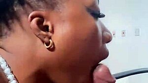 naija babe candy gives blow job