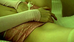 Lynn Strips Naked And Rams A Glass Dildo Deep In Her Dripping Cunt