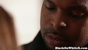 Watch this babe's pussy drilled by the BBC crook