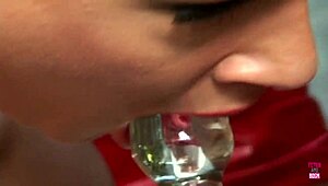 A Blonde Girl Having Huge Fake Breasts Getting Pounded By A Big Black Stud