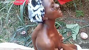 Fucking Baba White In The Bush With Bent Over Doggystyle