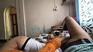 Village guy fucks step sister Shivani from town!