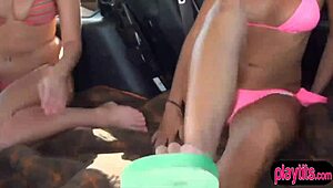 an amateur teen 18+ gets fucked by a stranger in a moving car bent over doggystyle