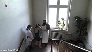 the lazy cleaning girl says, 'i have to absolve this rough work training trailer'