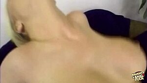 Big Rack Blonde Feels Intense Pleasure During Anal Missionary After Polishing Tushy Warmups