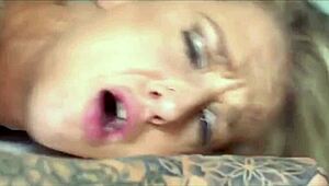 Divine Sinners Hot Blonde Loud Moaning Dutch Tattoo Milf Danique De Laat Fucking A Big White Dick Hard And Deep In Heels And Lingerie