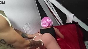 性感辣妹校服玩性玩具自慰