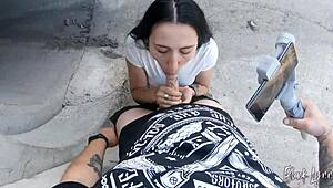 She Asked Me To Film Her Blowjob Skills.