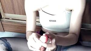 Young Wife In Crotch Stockings And Sexy Lingerie Waits To Be Taken