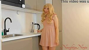 Seductive Step-Mom Teases In Revealing Outfits At Home