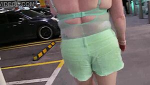 Trashy Kiwi Slut Shows Off At Mall And Street