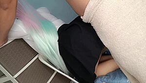 hey my cosplayer stepdaughter is still a virgin with a tight pink pussy over 18