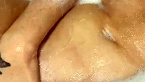 Horny British slut in shower?