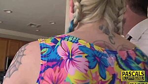 hey, that spanked ass sub is tied up and ready for some hardcore pounding 😈