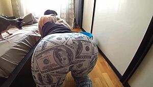 i fucked this curvy teen with big ass while she cleaned the floor