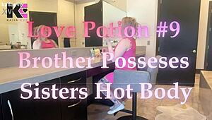Love potion 9: step brother possesses sister's hot body