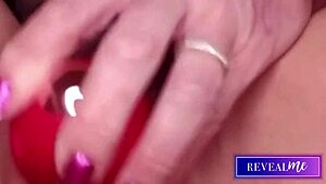 I reveal my horny milf side with wet hairy pussy in intense vibrator cum show