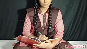 Indian Hot Teen 18+ Girl Salma Gets Fucked Hard By Teacher With Painful Hindi Audio