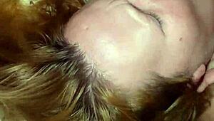 Milf Takes Throat Pie with Cock in Mouth