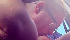 bbw deepthroats big dick for lunch at home