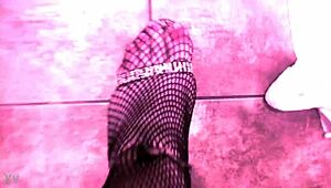 Crossdresser Feet Piss Fun With Latina Transsexual Anal Assfucking