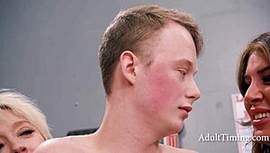 Curious teen 18+ bangs every hole at the laundromat!