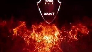 Sexy mocha threesome in fishnets gets double penetrated by rome major with rough anal and deepthroat action