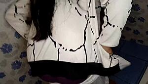 Caught fingering bhabhi in the bathroom and fucked her pussy!