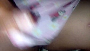 Amateur schoolgirl's virgin pussy creampied and squirting