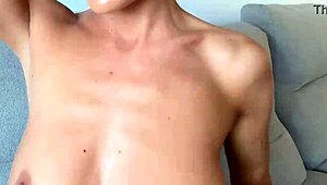 Pretty Raw Brunette Hottie Molly Volk Licks Shaved Pussy and Gets Anal