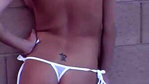 Mandy Does a Striptease for the Camera