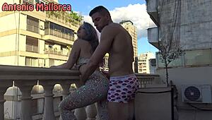 Hot White Booty Argentinian Gets Fucked In The Terrace
