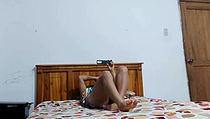 Sharing What My Wife Does When Shes Alone - Look At The End How She Clenches That Ass