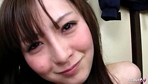 wanna see petite japanese step-daughter seduced for first pov creampie by old guy?